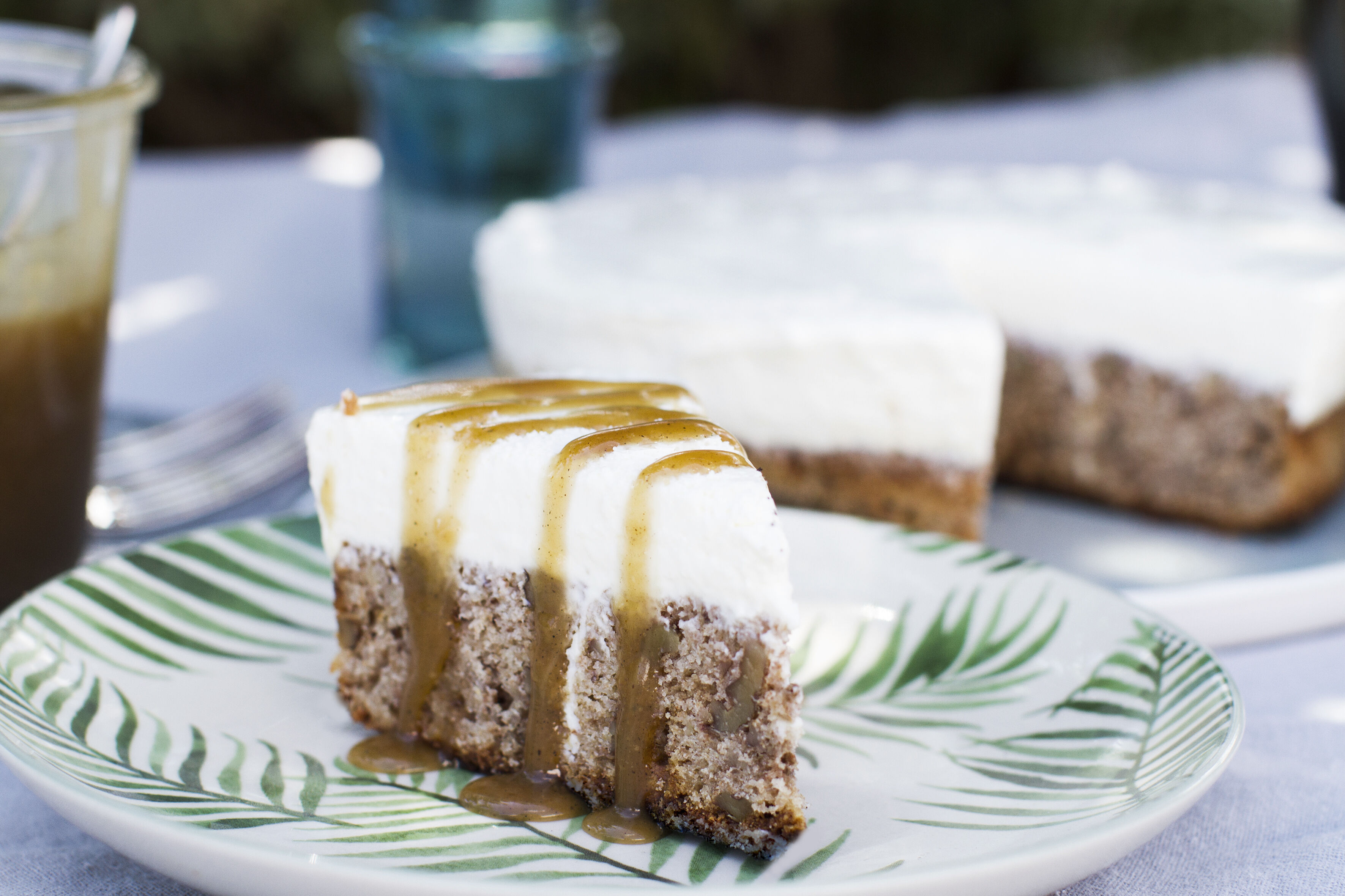 Een verjaardagstraktatie: Bananenbrood met Cheesecake Topping