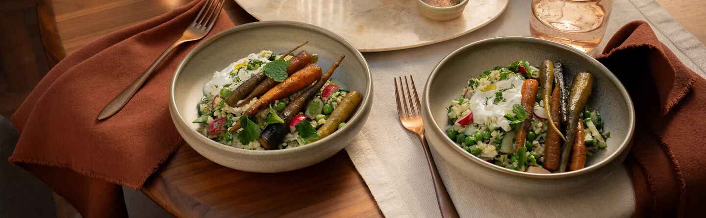 Easy dinner time: Herby, zesty, grains bowl