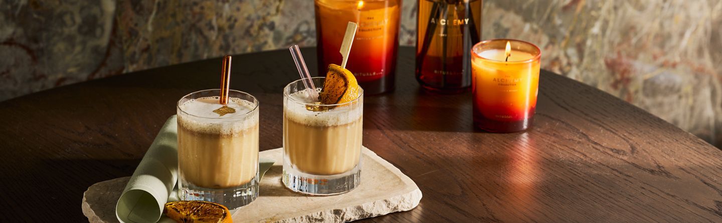 An indulgent autumn mocktail - inspired by The Alchemy Collection