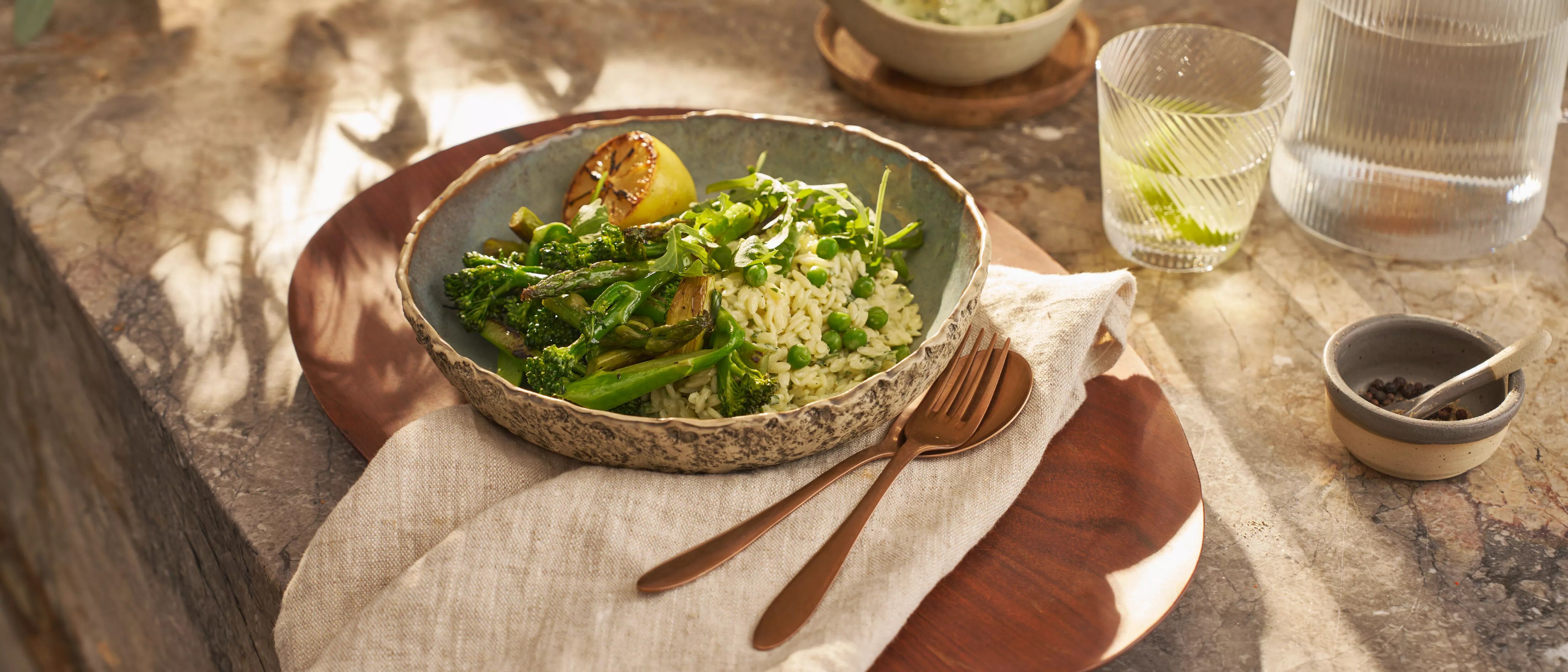 A green goddess-style salad for glowing skin